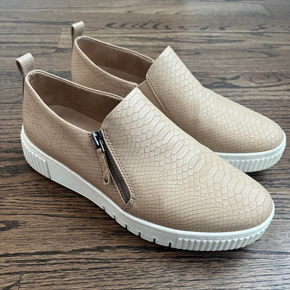 Tan Slip-On Sneakers